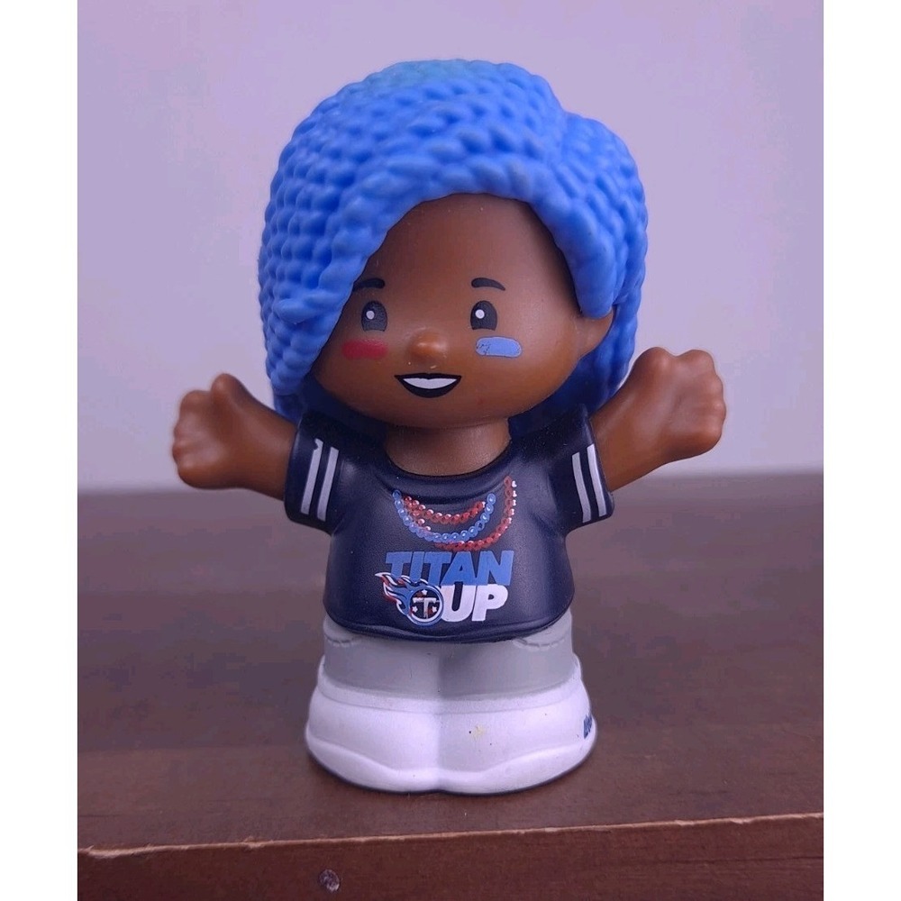 Fisher Price Little People African American Girl Tennessee Titans "Titan Up"